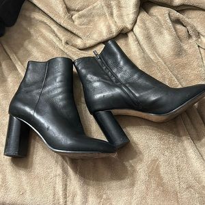Black ankle boots